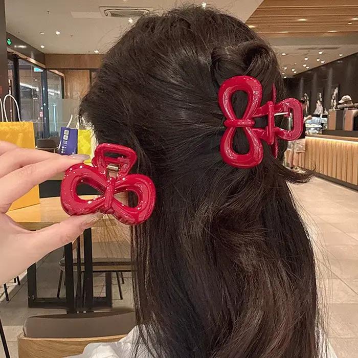 Pince à cheveux Vintage élégante à pois