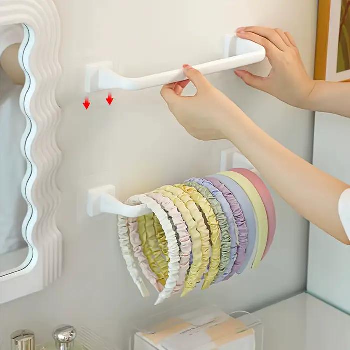 Organisateur mural multifonctionnel pour accessoires capillaires domestiques : rangement pour chouchous