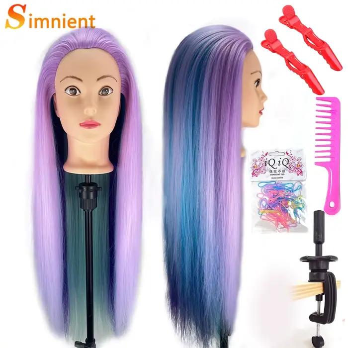 Tête de mannequin d'entraînement pour coiffure et maquillage