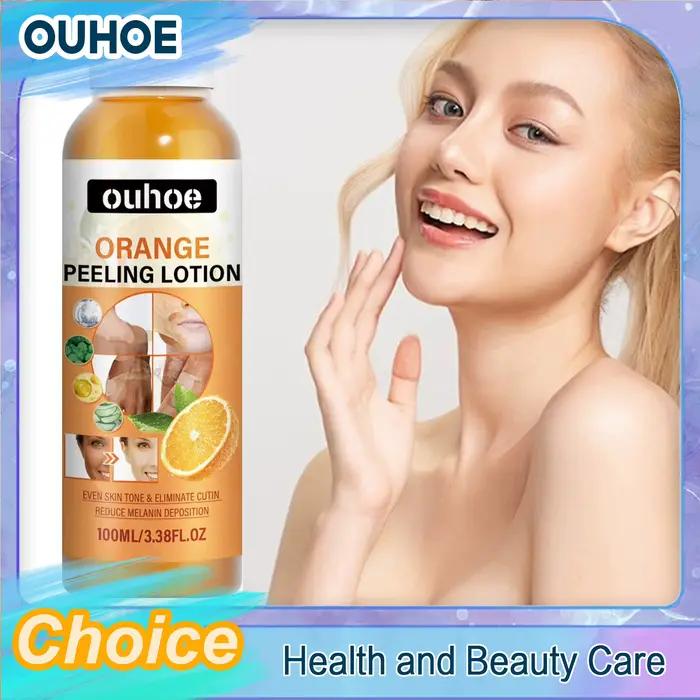 Lotion Peeling à l'orange pour la peau foncée