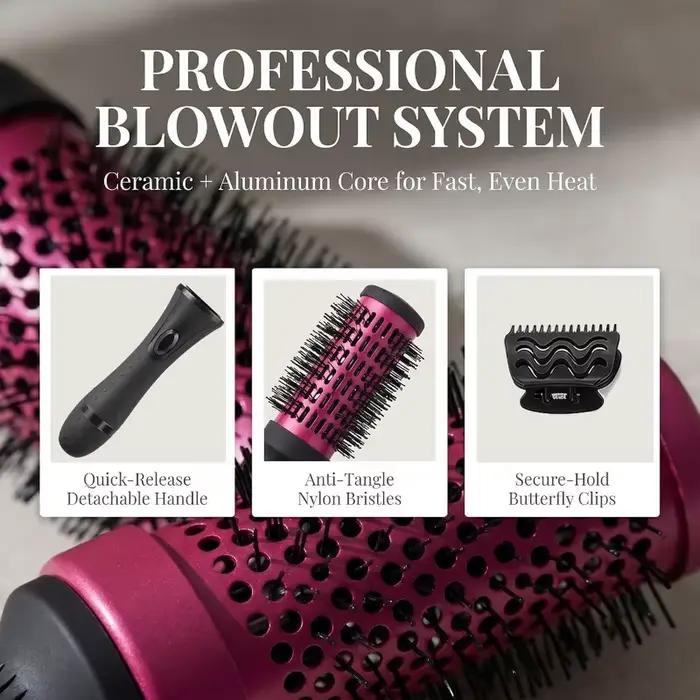 Ensemble de 6 brosses à cheveux pour boucler et donner du volume