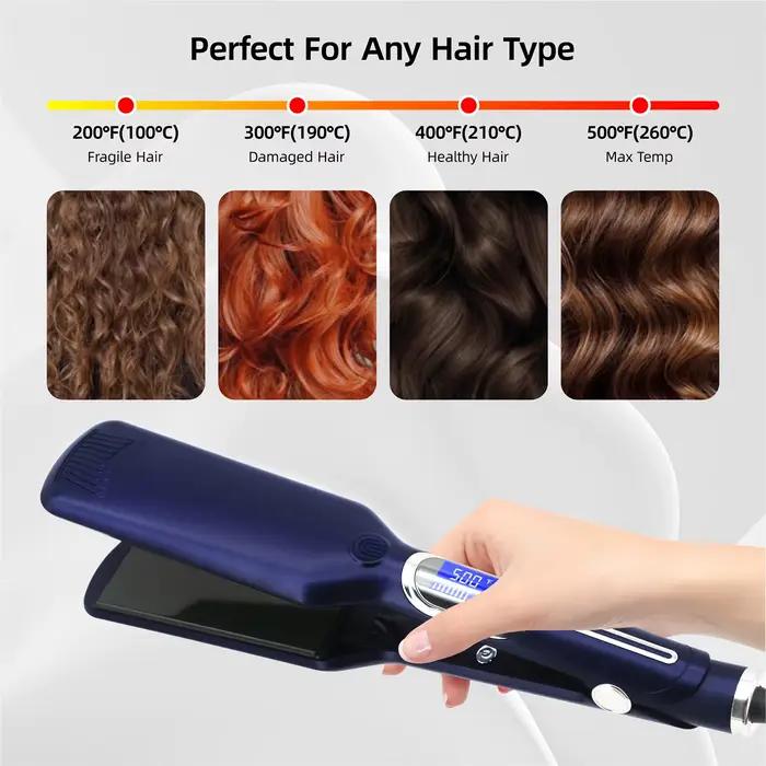 Lisseur cheveux Bigoudi 500 ° Fer plat professionnel pour cheveux