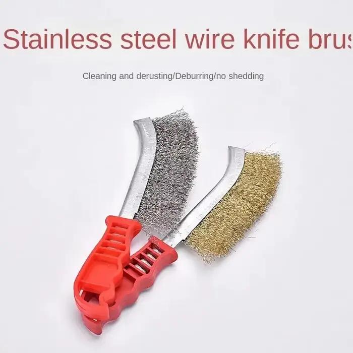 Outil multifonction brosse métallique plaquée cuivre