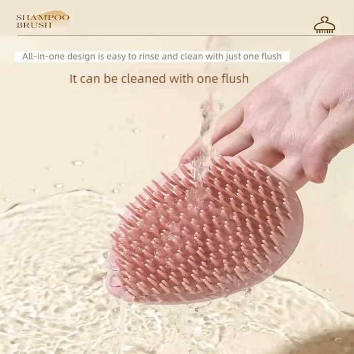 Brosse de lavage capillaire pour massage du cuir chevelu