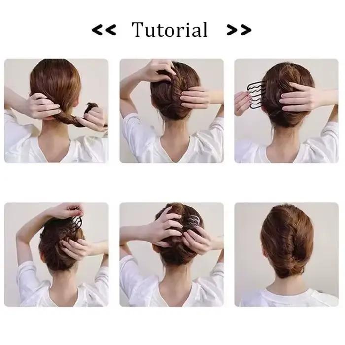 Épingles à cheveux françaises de luxe en acrylique