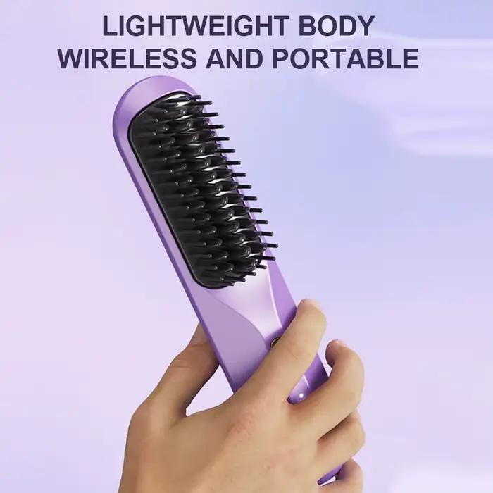 Brosse à cheveux électrique sans fil pour femme