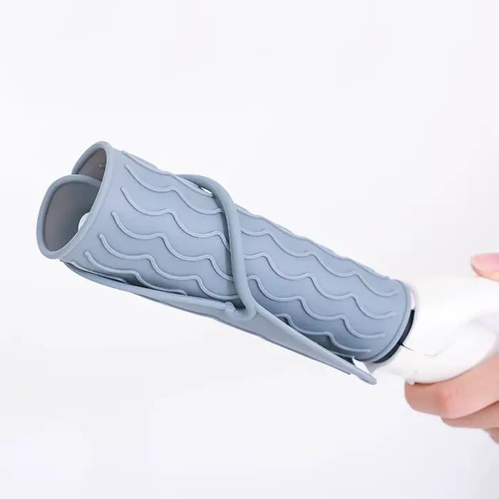 Tapis en silicone pour fer plat et étui de voyage pour outils de cheveux