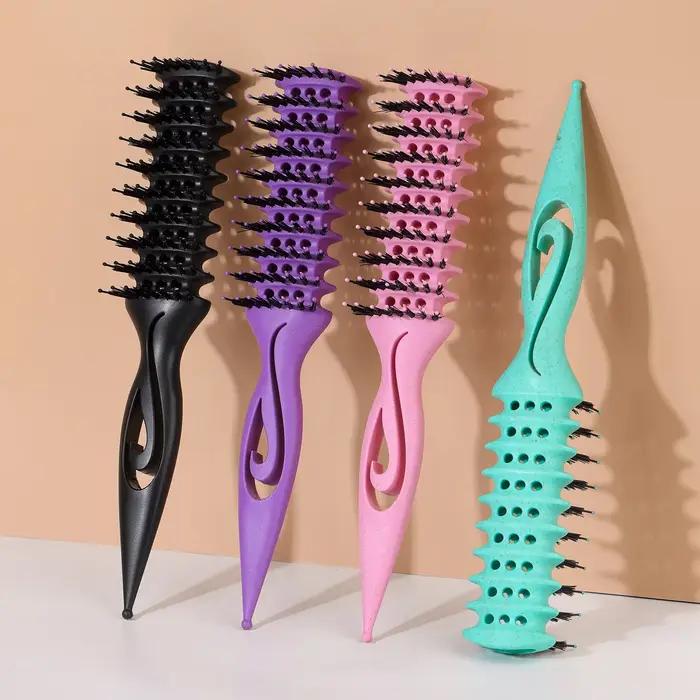 Brosse à cheveux démêlante en poils de Nylon creux