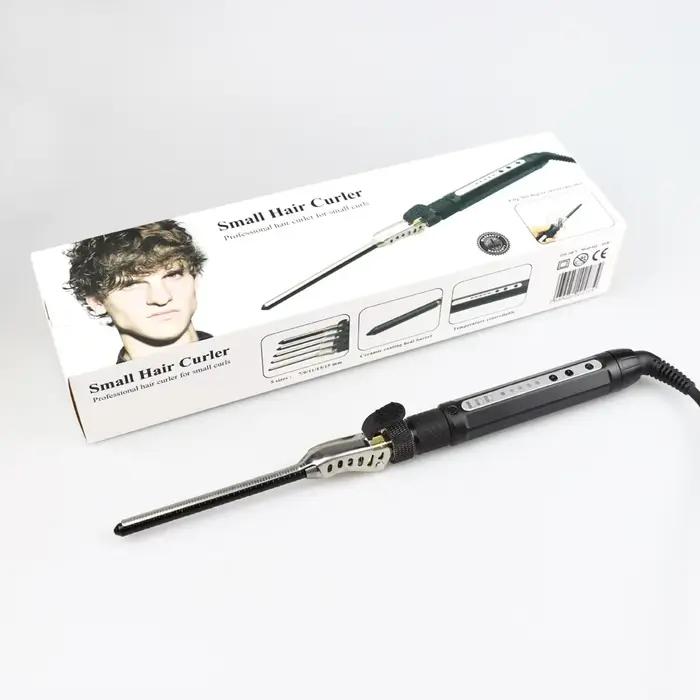 Mini fer à boucler rotatif 7 mm pour cheveux courts