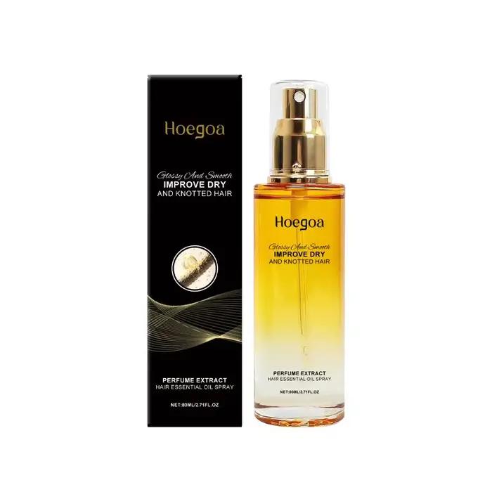 Huile capillaire lissante Hoegoa : Nourrit et lisse délicatement les cheveux