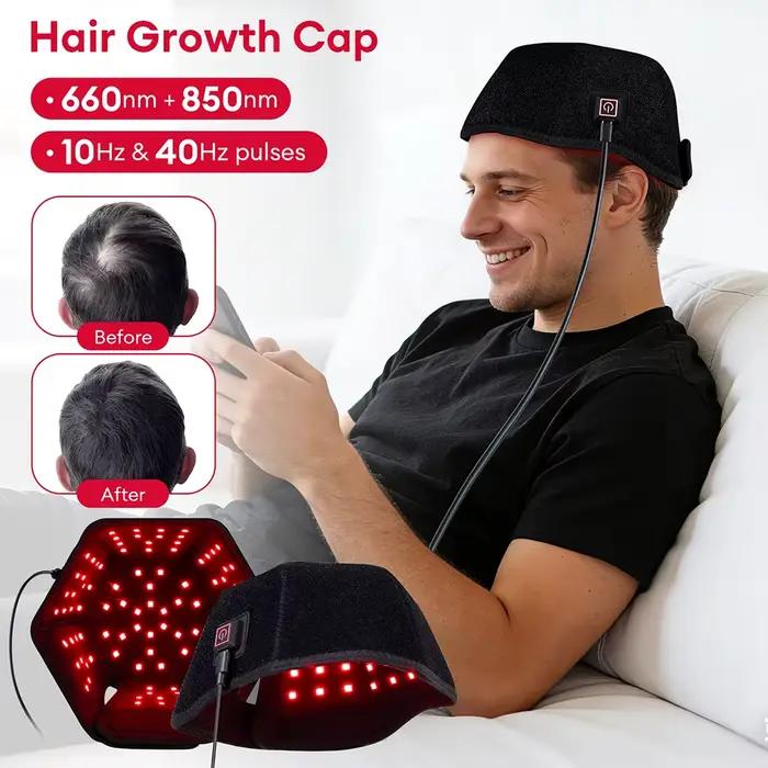 Casque de traitement de la perte de cheveux à lumière rouge infrarouge 650nm+850nm
