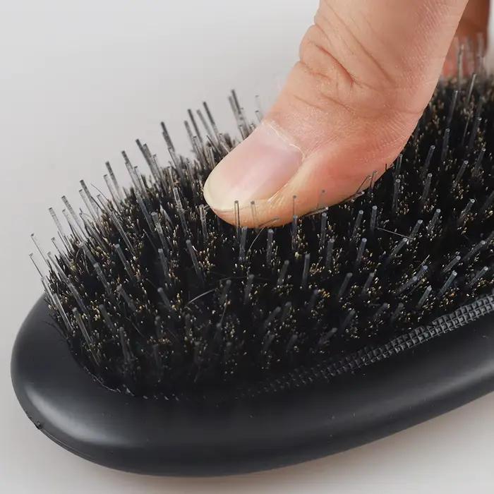 Brosse à cheveux en poils de sanglier