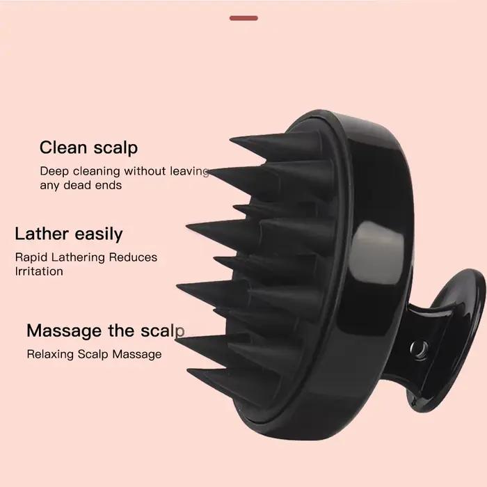 Peigne de Massage du cuir chevelu en Silicone