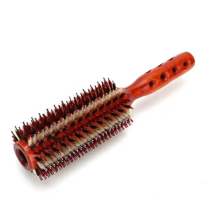 Brosse à cheveux ronde de grande taille pour cheveux bouclés