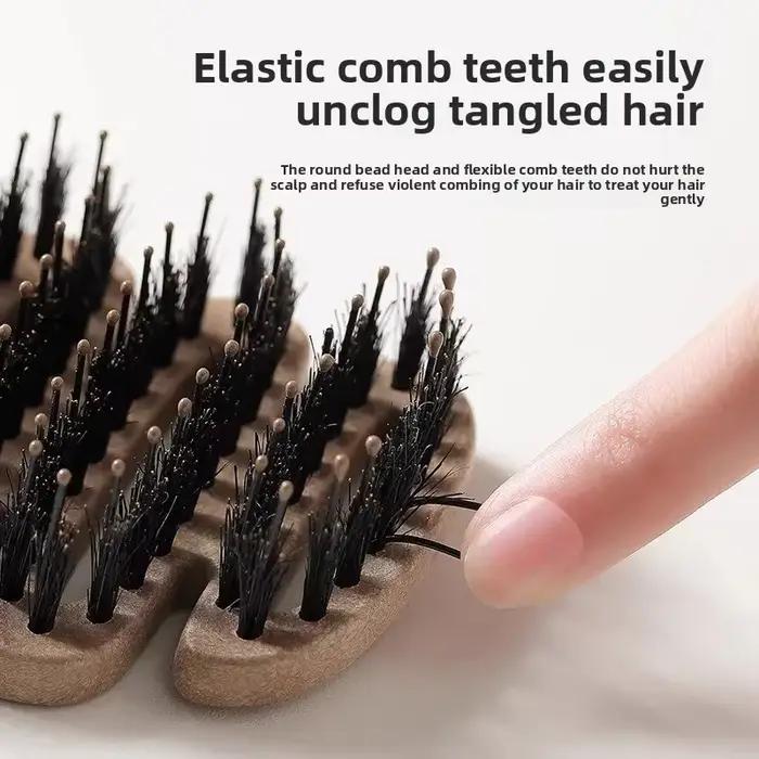 Brosse à cheveux en poils de sanglier