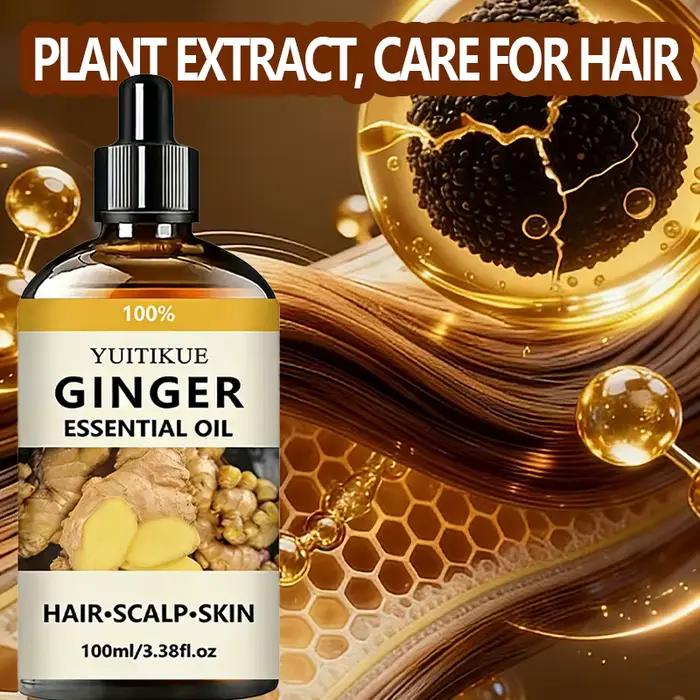 Huile essentielle de gingembre pure à 100% YUITIKUE | Pour les cheveux