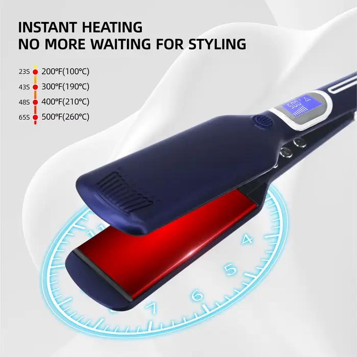 Lisseur cheveux Bigoudi 500 ° Fer plat professionnel pour cheveux