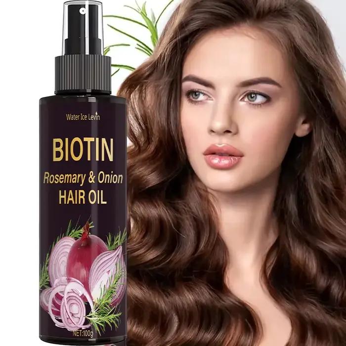 Spray trois-en-un à l'huile de romarin : soin du cuir chevelu/cheveux