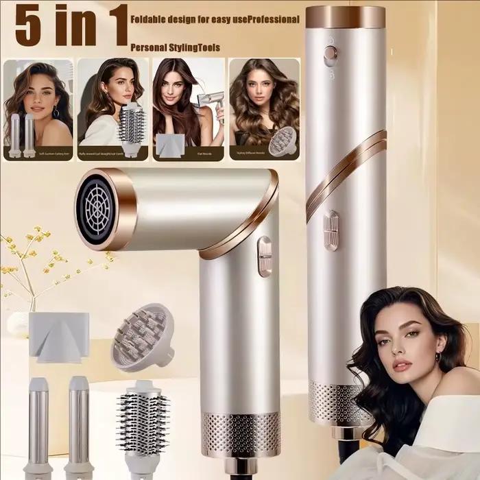 Sèche-cheveux 5 en 1, brosse sans balais