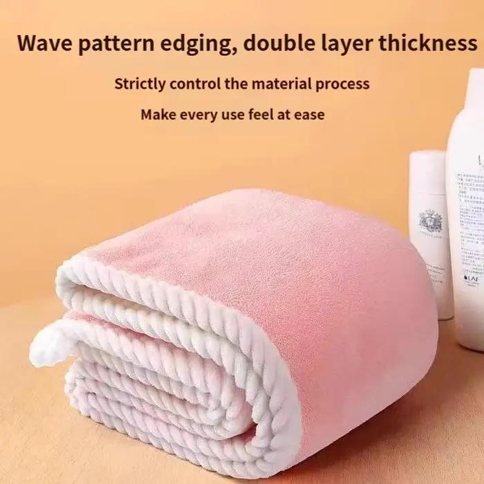 1 Serviette épaisse absorbante pour sécher les cheveux