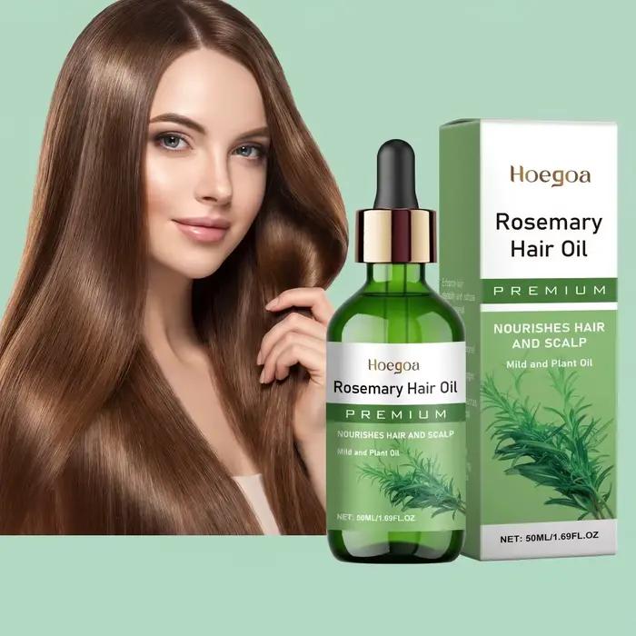 Huile capillaire à la rosmarine : Nourrit le cuir chevelu, répare les cheveux secs et abîmés, lisse les cheveux crépus, améliore la texture, répare les cheveux cassants, soin quotidien doux du cuir ch