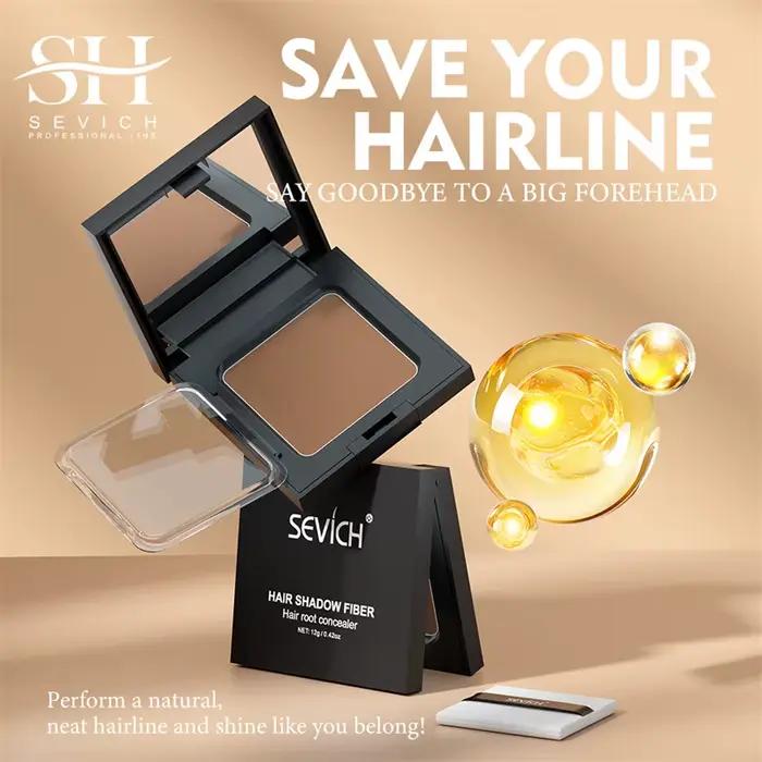Sevich 5 couleurs 12g poudre d'ombre à cheveux imperméable délié bord contrôle