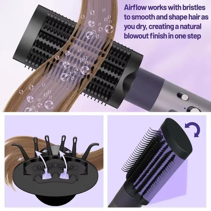 Brosse démêlante lissante anti-emmêlement portable pour coiffure