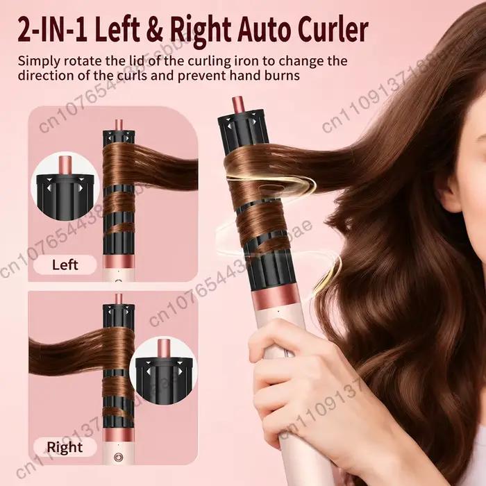 Sèche-cheveux multifonction 6 en 1, sèche-cheveux ionique haute vitesse 110 000 tr/min, séchage rapide, outil de coiffage automatique pour boucler les cheveux