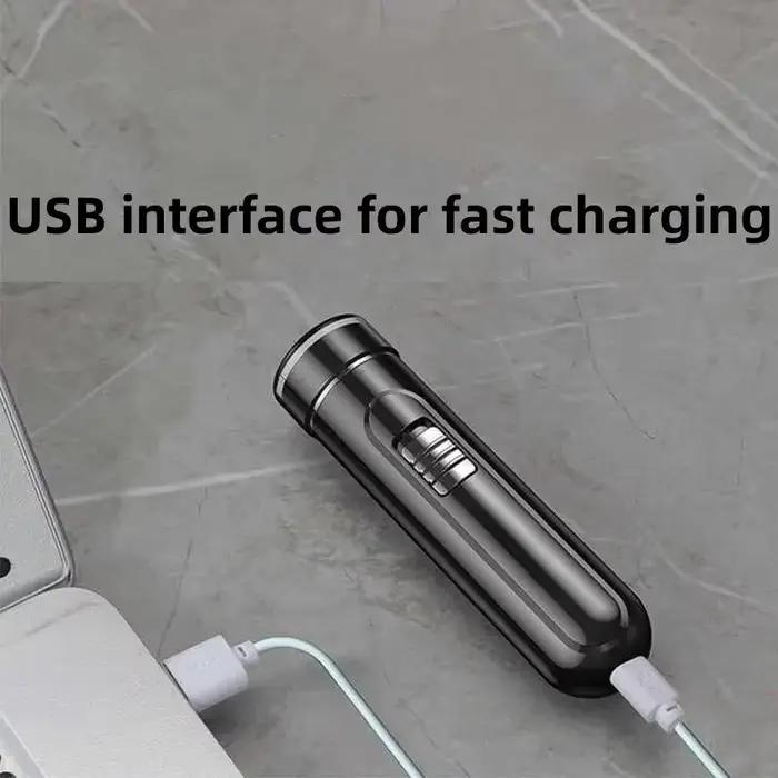 Rasoir électrique compact et pratique pour hommes – Rechargeable par USB