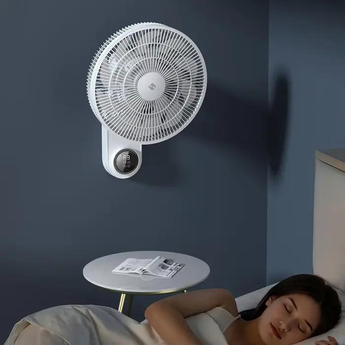 JIPIN 220V 50W contrôle tactile Intelligent grand Volume d'air Double ventilateur mural 15 ou 7 palettes rotatives 3