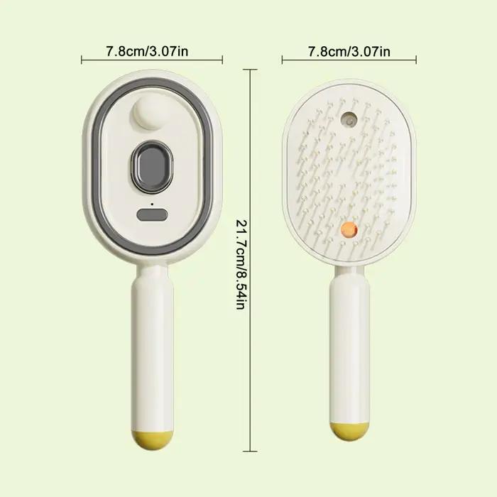 Brosse à cheveux électrique 2-en-1 avec pulvérisation d'eau