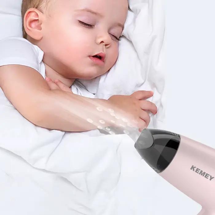 Kemei sèche-cheveux Compact pliable à poignée Portable souffleur à faible bruit