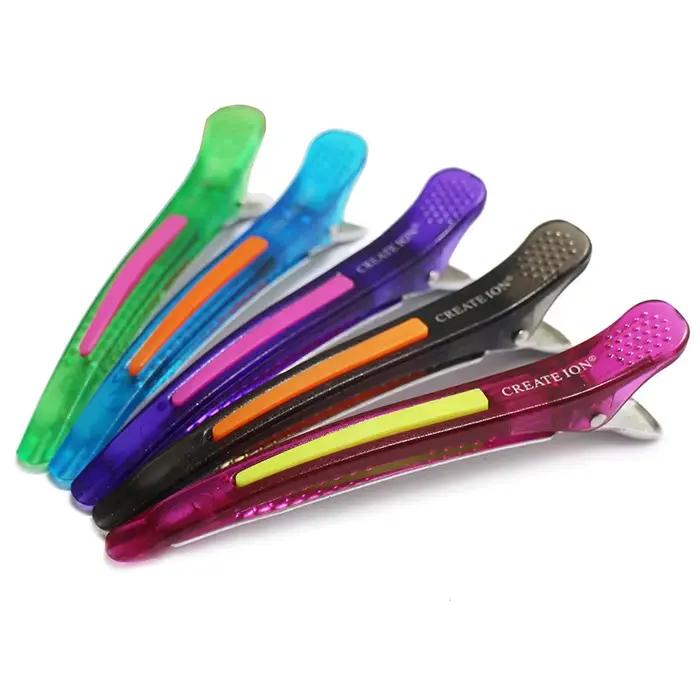 Épingle à cheveux en plastique segmenté pour Salon de coiffure, accessoires de coiffure, Clips pour tondeuse à cheveux, outils de coiffure professionnels