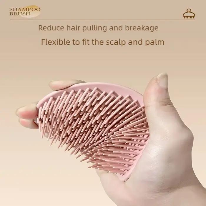 Brosse de lavage capillaire pour massage du cuir chevelu