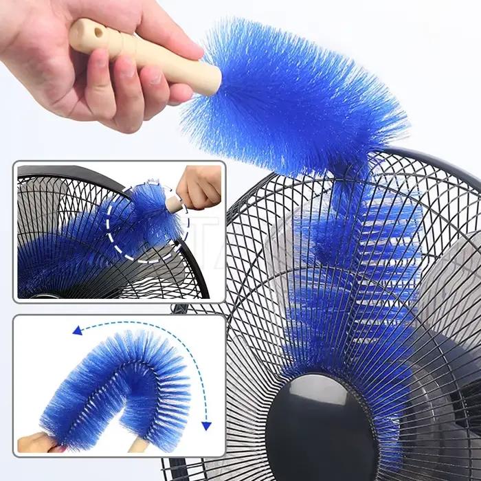 Brosse de ventilateur pliable