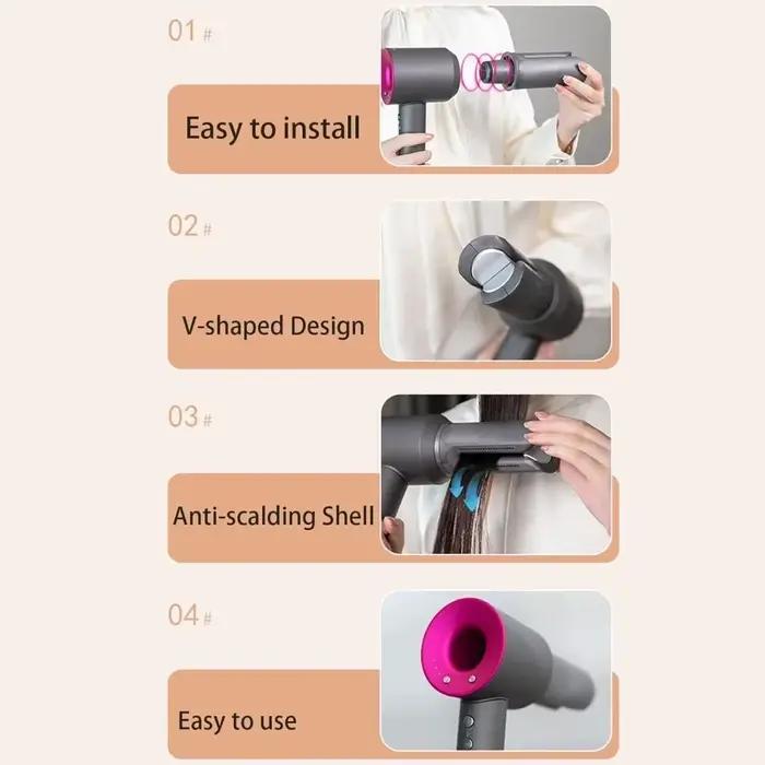 Sèche-cheveux, fixation de buse droite pour Dyson Airwrap HD