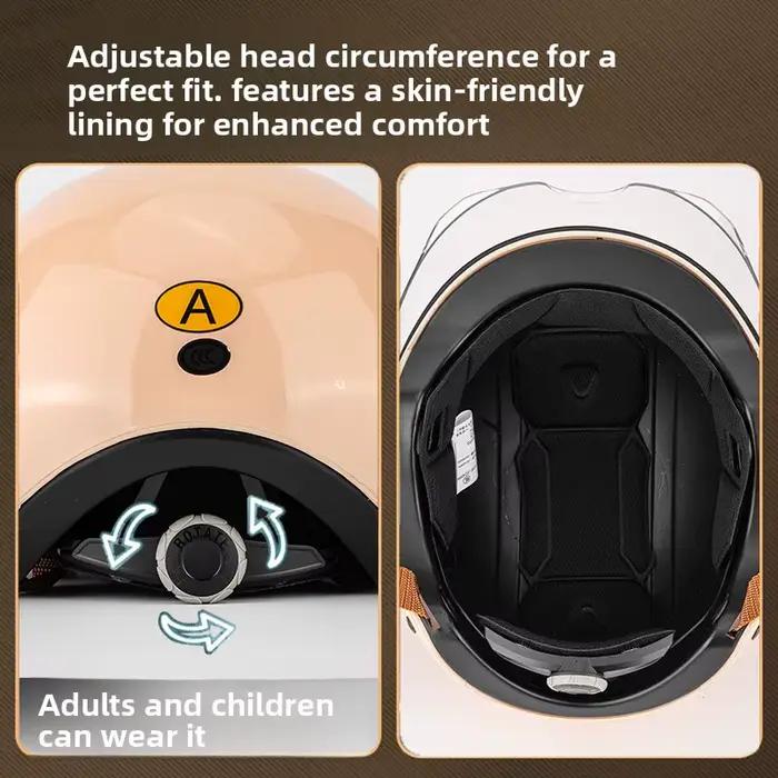 Casque de moto rétro à visière relevée pour hommes et femmes, toutes saisons, style Prince Cruise, demi-casque de conduite personnalisé