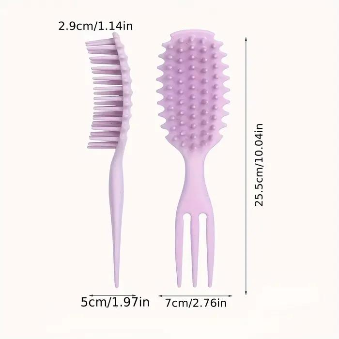 Brosse à cheveux bouclés bonbons 3 en 1