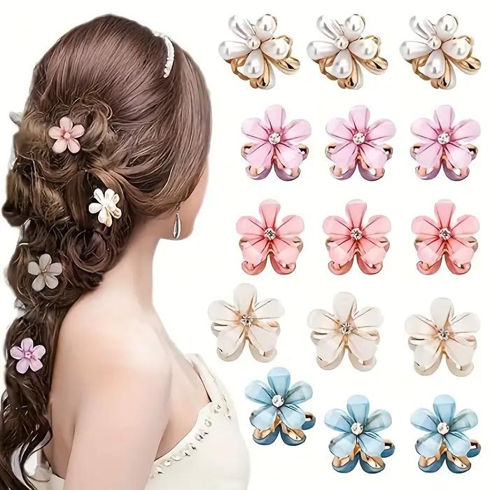 Pinces à cheveux en forme de fleur pour enfants