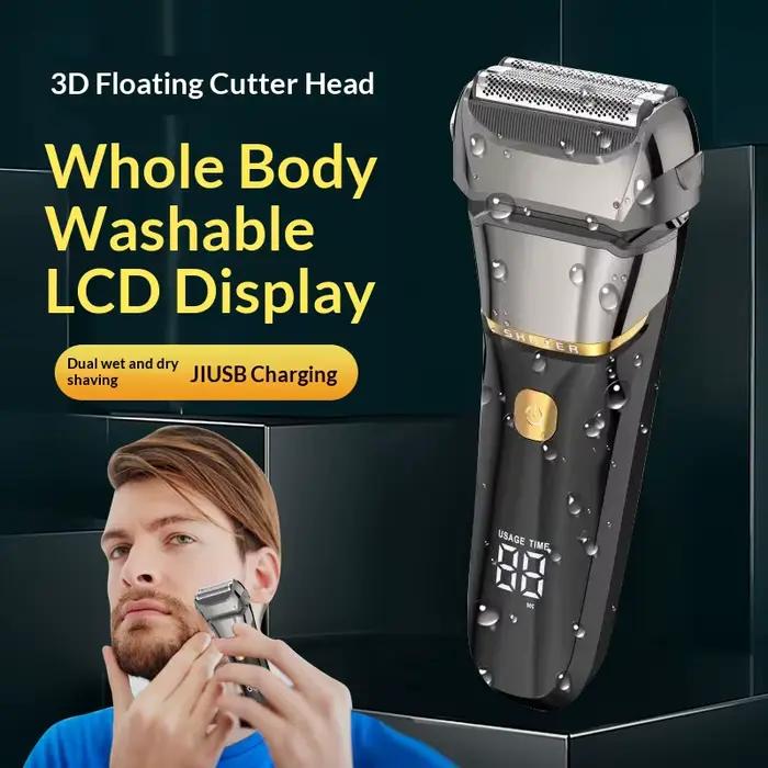 Nouveau rasoir électrique pour hommes avec écran LCD