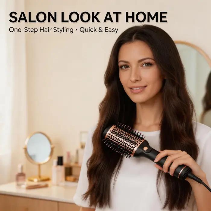 Brosse Sèche-Cheveux 4-en-1 Ionique