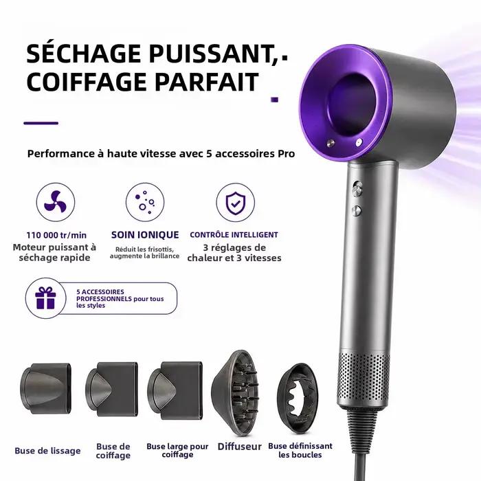 Nouveauté : Sèche-cheveux sans lame amélioré | Moteur turbo haute vitesse | Version Pro