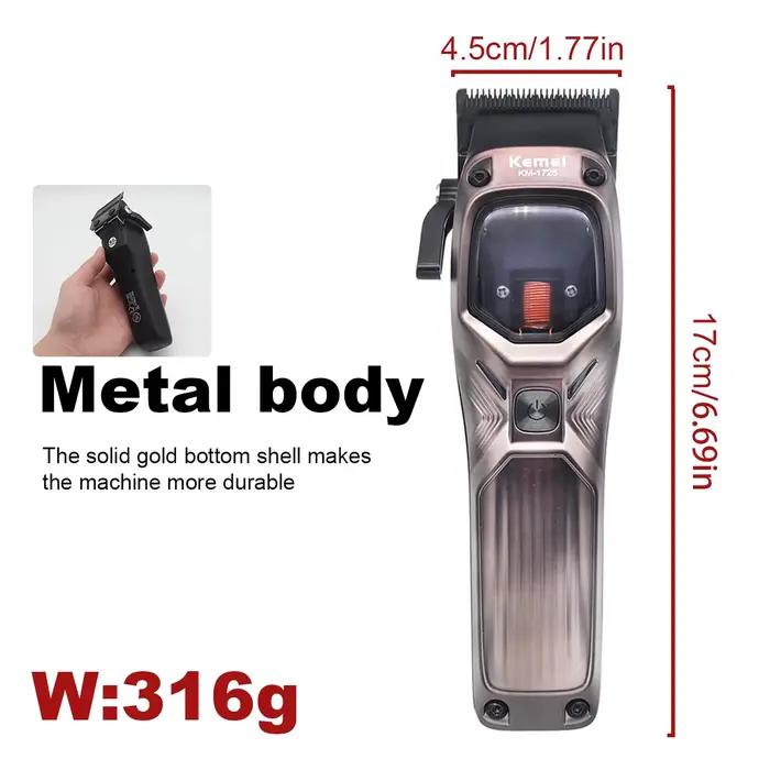KEMEI 1726 tondeuse à cheveux professionnelle avec lame DLC 12W 10000 tr/min moteur vectoriel magnétique Machine de