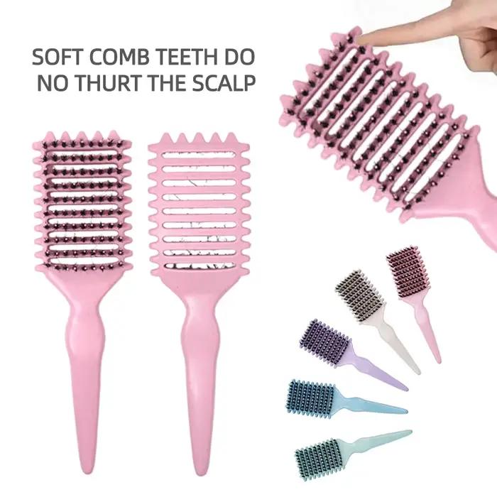 Brosse Définition Boucles 3-en-1 Démêlante Anti-Frisottis pour Cheveux