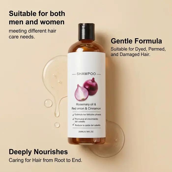 Shampooing Fortifiant à l'Oignon Rouge Contre la Chute des Cheveux