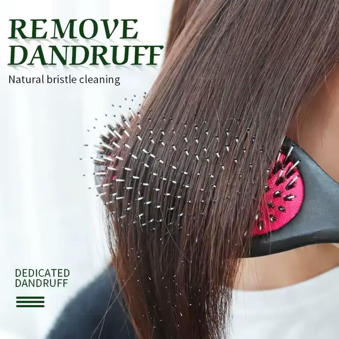 Brosse à cheveux en poils de sanglier pour femmes