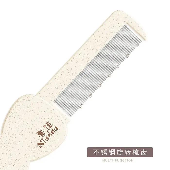 Petit miroir peigne ensemble couleur mode Portable pli maquillage