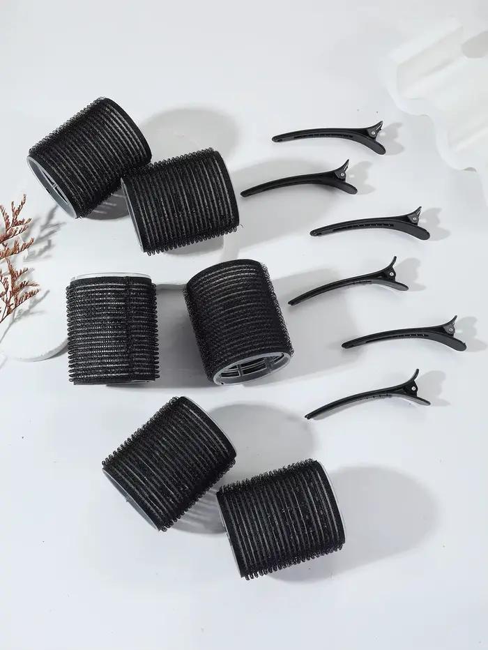 12 pièces/ensemble barre d'air fer à friser tube auto-adhésif rouleau magique et frange pince à cheveux outil de