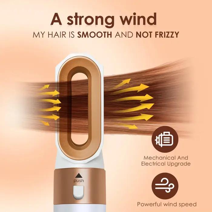 6 en 1 sèche-cheveux brosse peigne chaud ensemble professionnel fer à friser lisseur de cheveux outil de coiffure pour le style d'air Airwrap sèche-cheveux