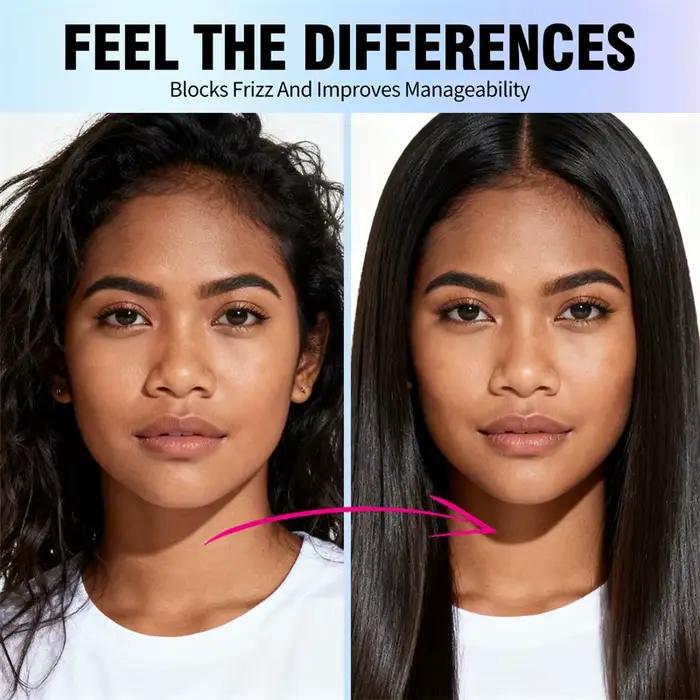 Crème lissante pour cheveux à la kératine avec peigne 100ml Répare